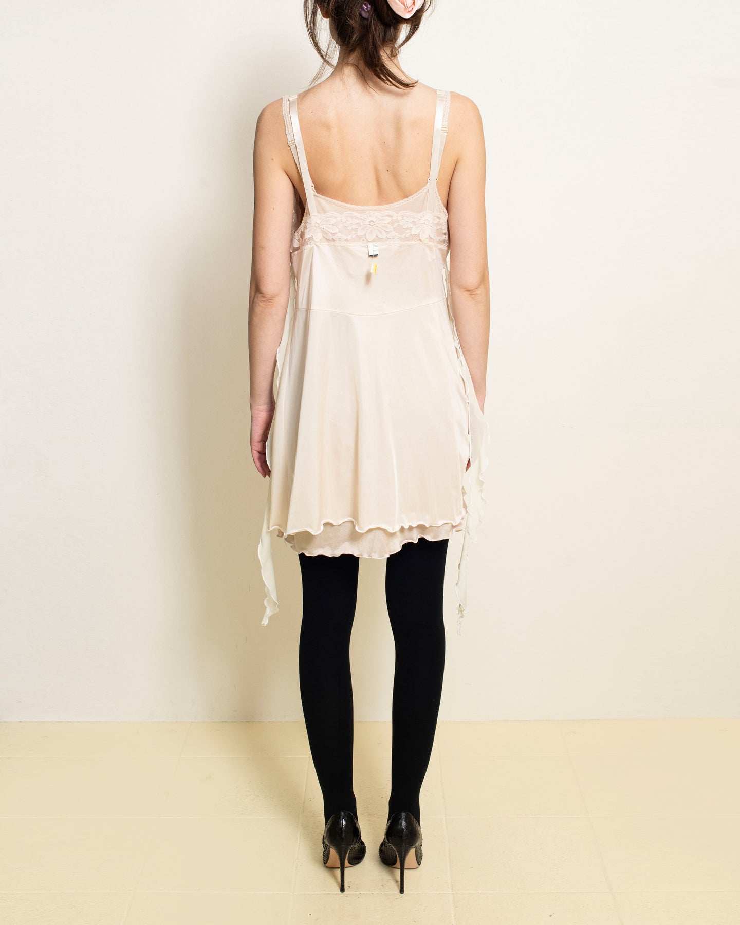 Soft Caramel + Beige Mini Angel Dress