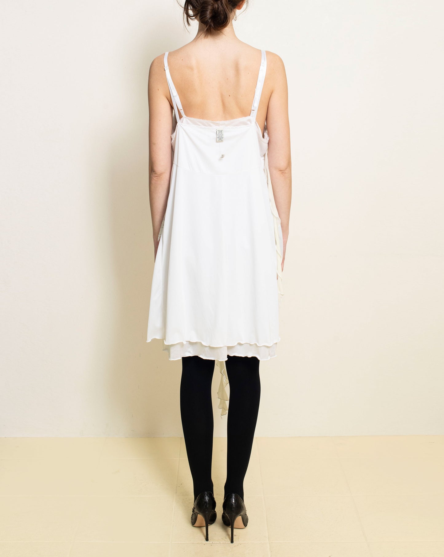 Sentimiento - White + White Midi Angel Dress