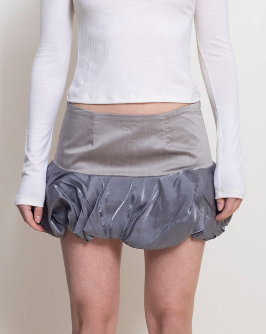 Grey Bubble Skirt