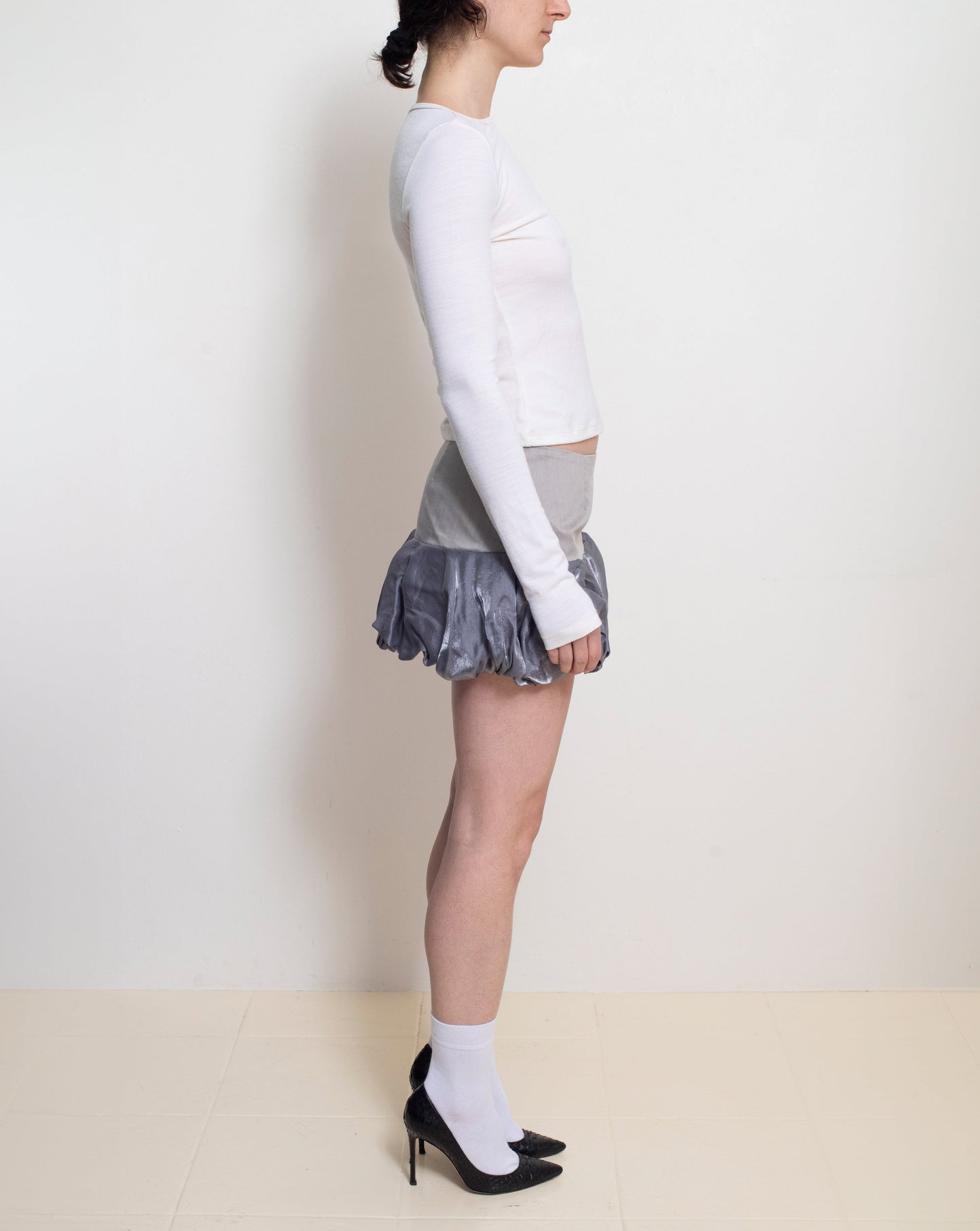 Grey Bubble Skirt