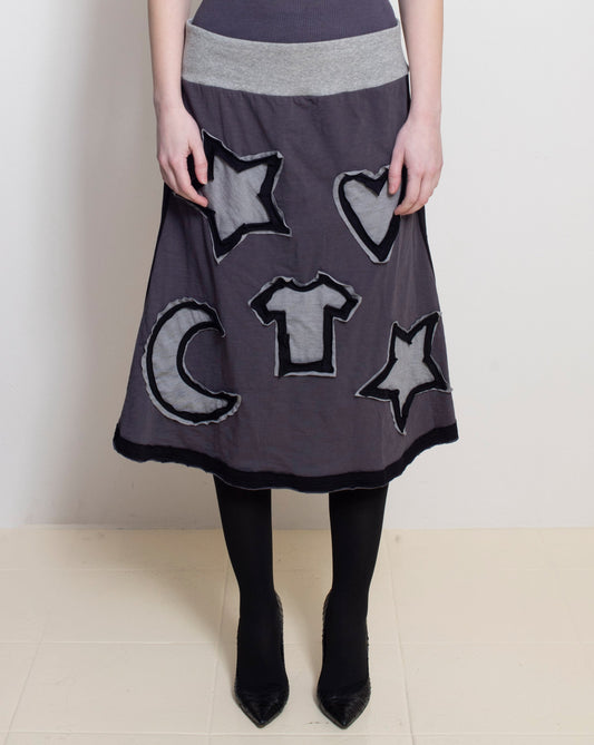 Charcoal T Skirt