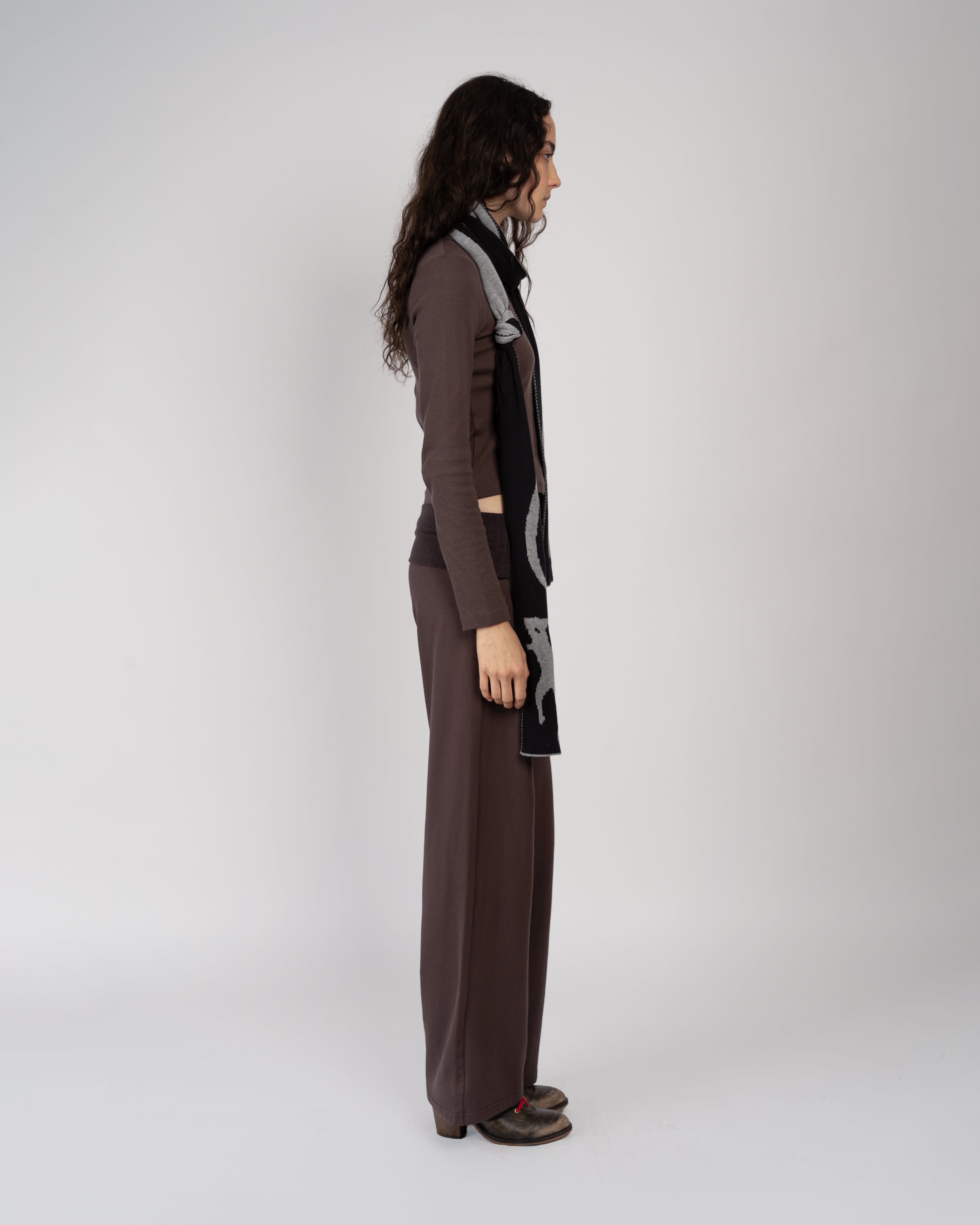 Brown Journal Pants in Jersey
