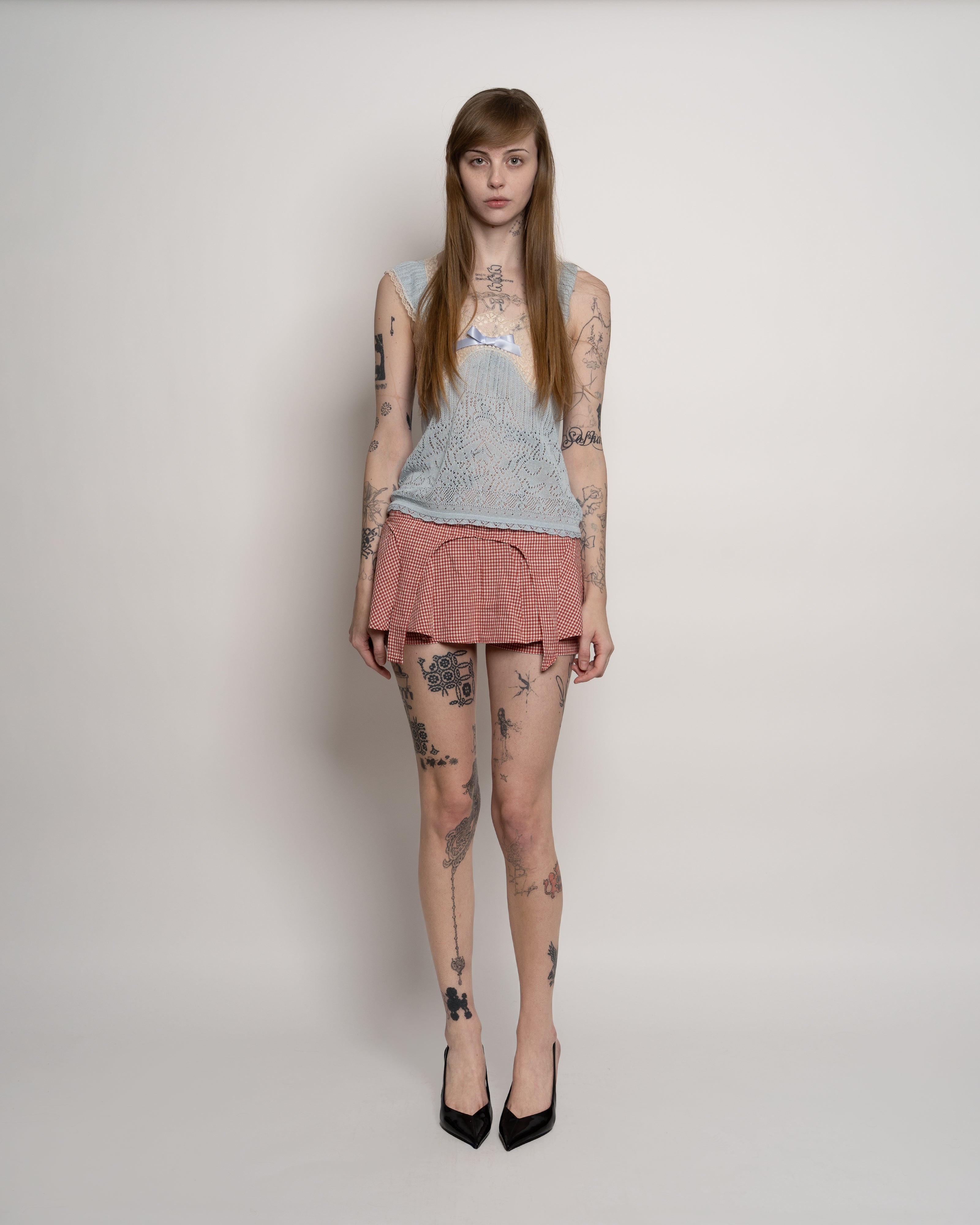 Sky Blue Lingerie Lace Cami