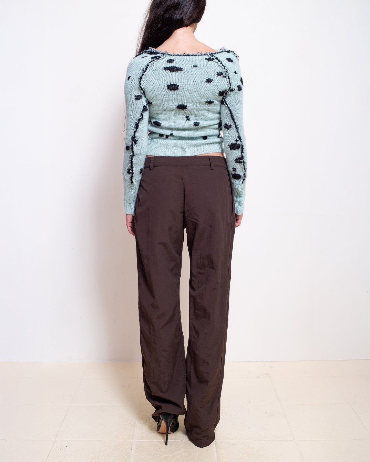 Unhinged Pleated Pants in Brown