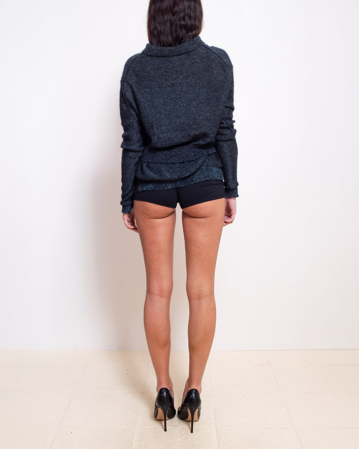 Metallic Mohair Sweater