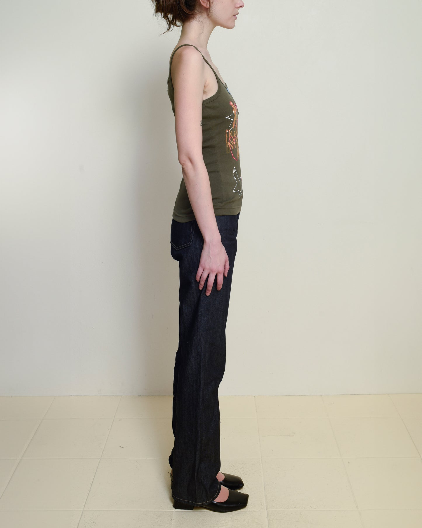 Khaki Logo Camisole