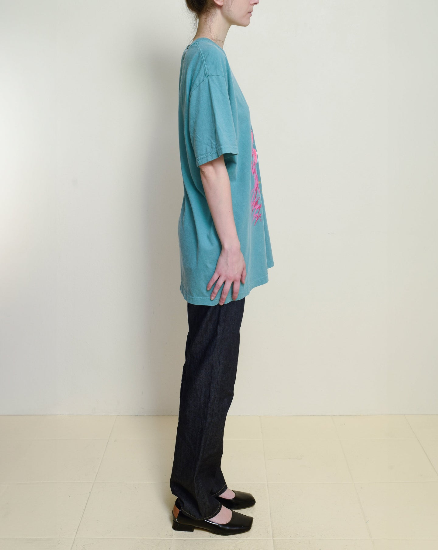 Teal Printed T-Shirt