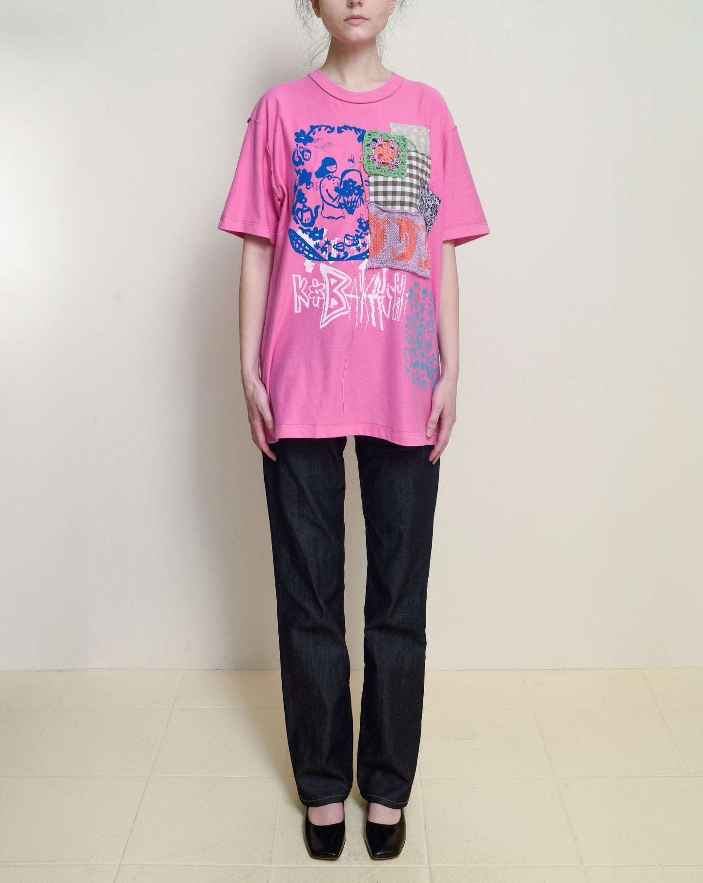 Pink Patchwork T-Shirt