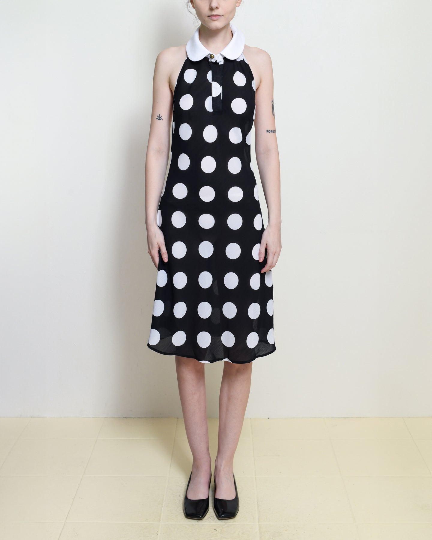 Lux Sheer Polka Dot Dress