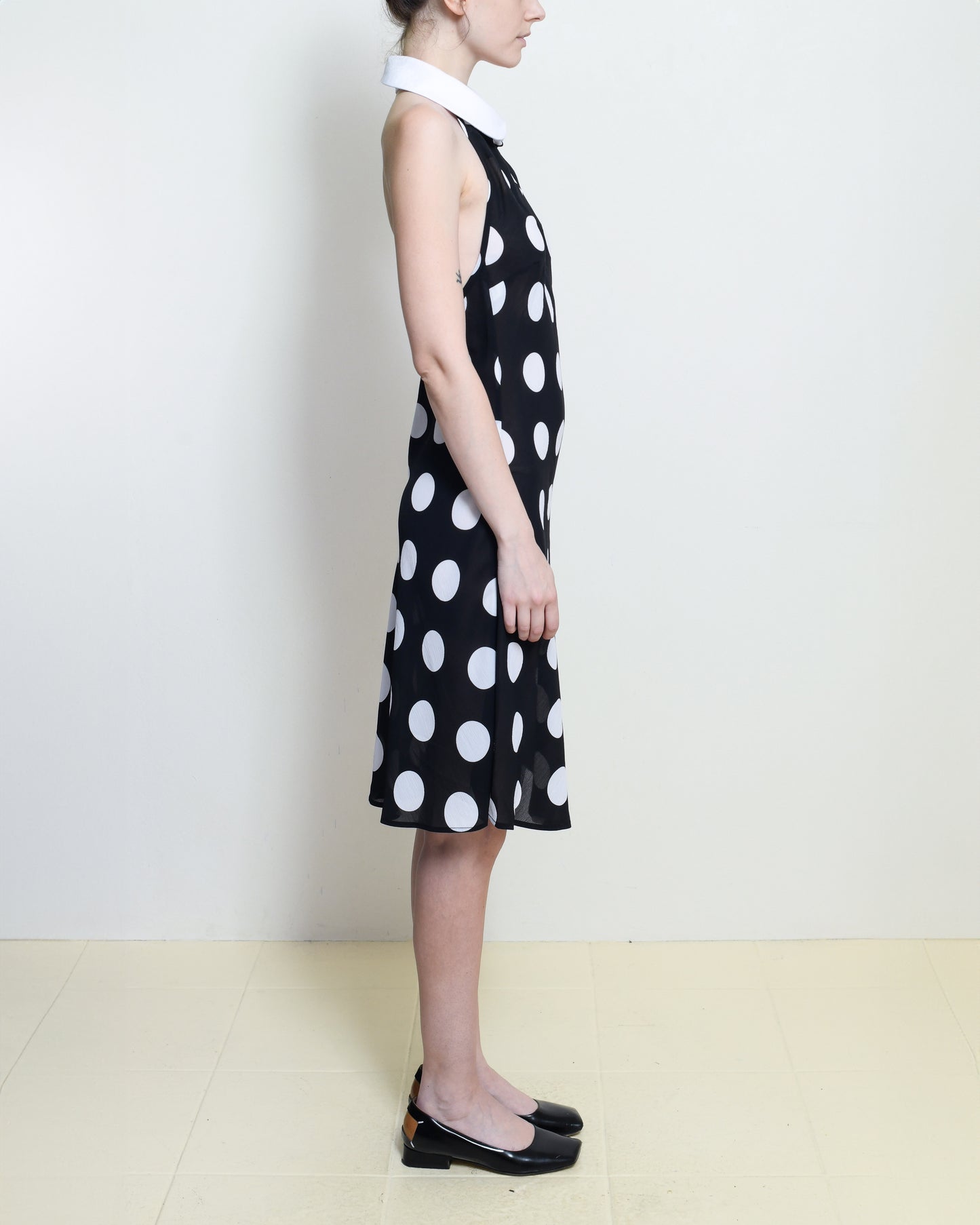 Lux Sheer Polka Dot Dress