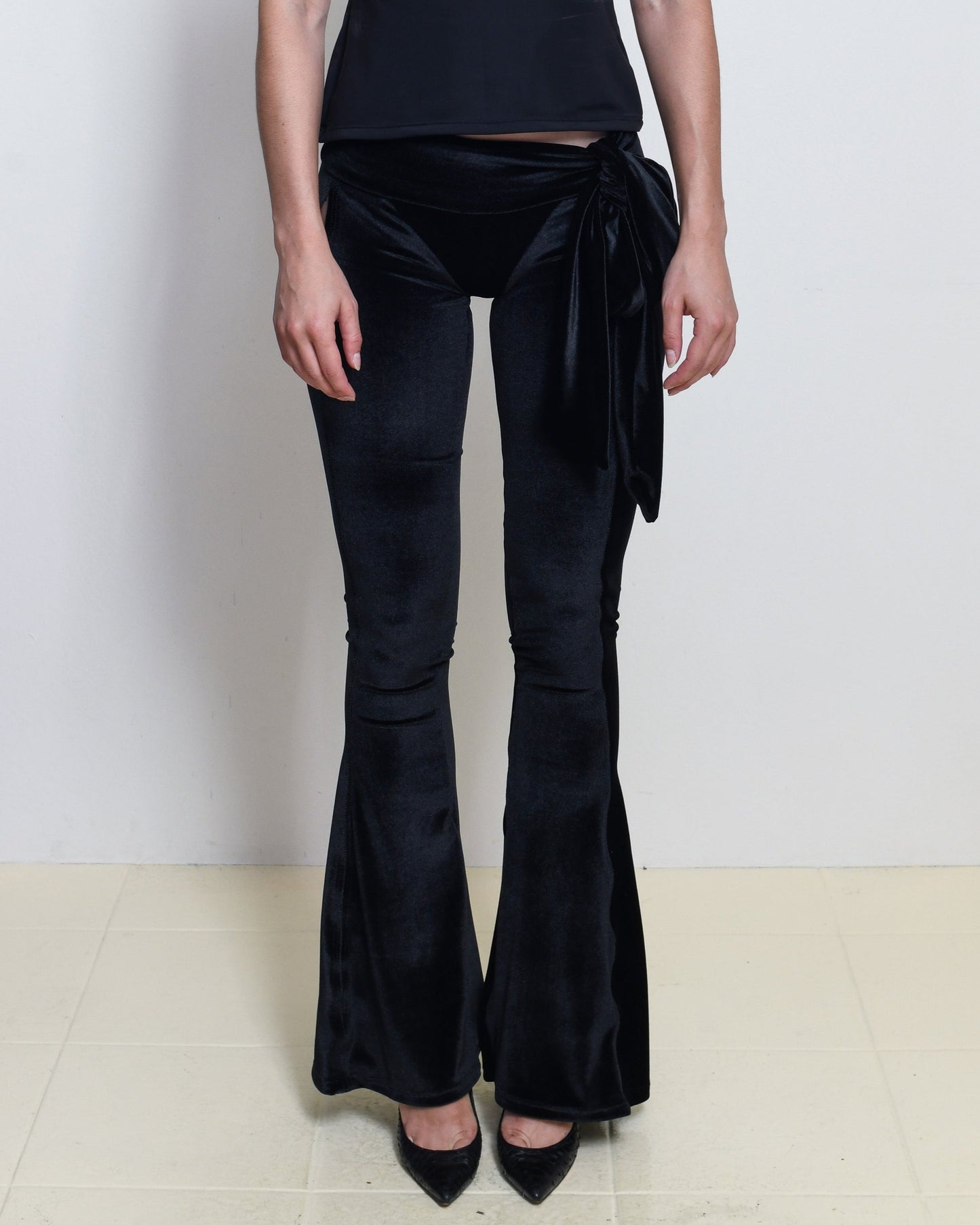 Velour Split Trouser