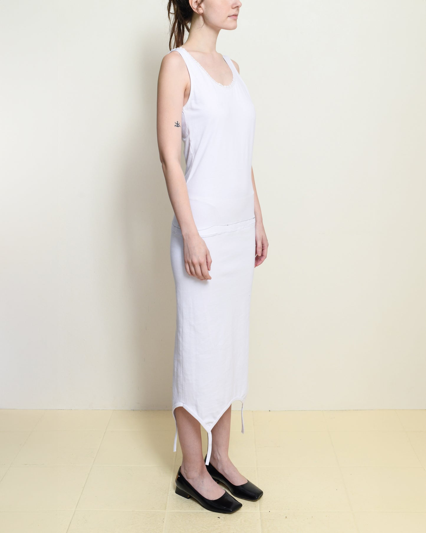 Mirror II White Spaghetti Strap Dress