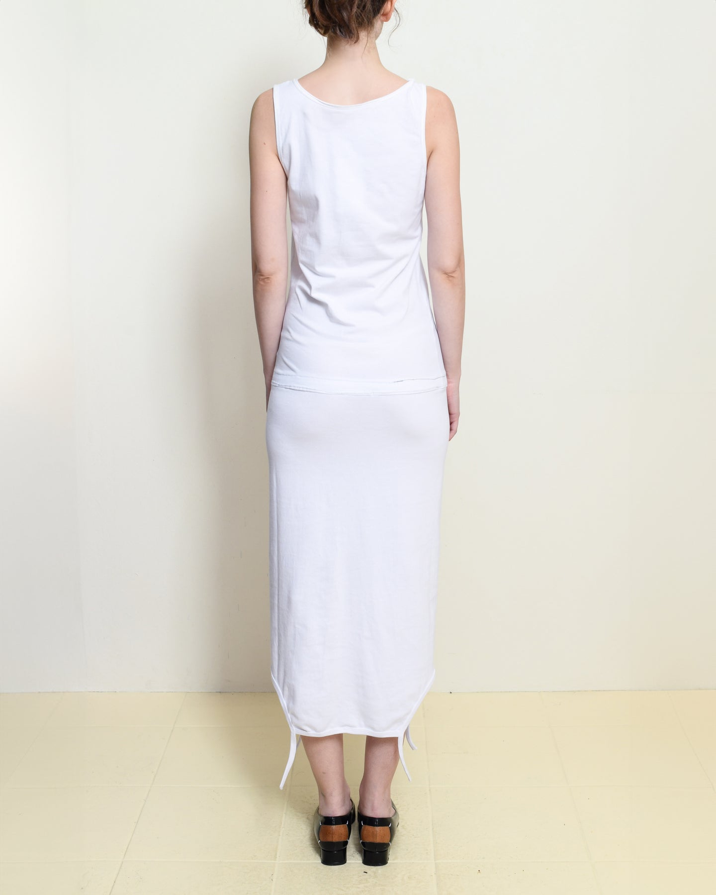 Mirror II White Spaghetti Strap Dress