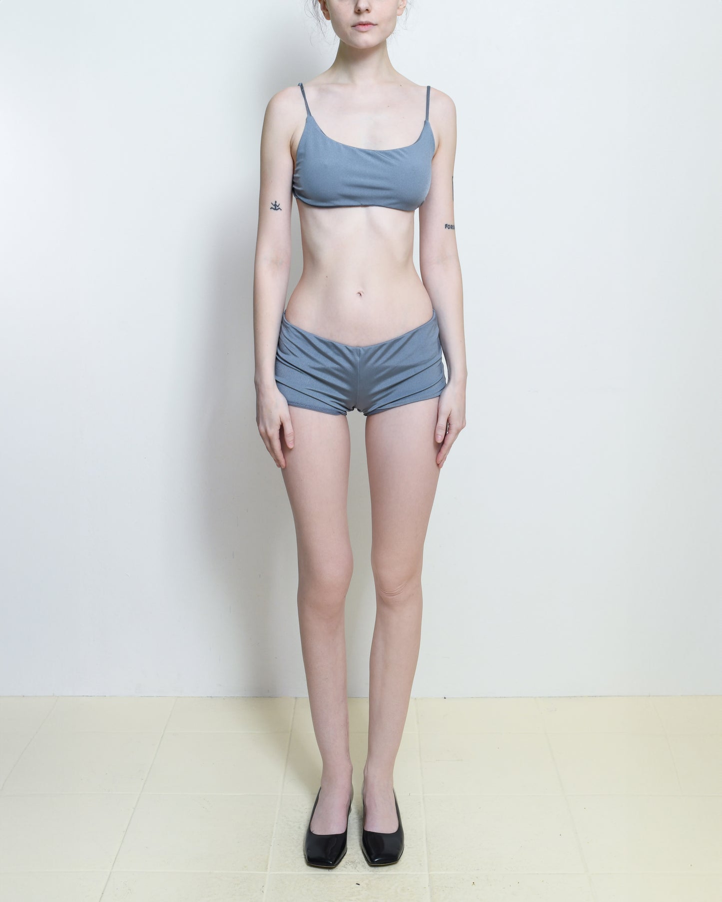 Slate Grey Bikini Shorts