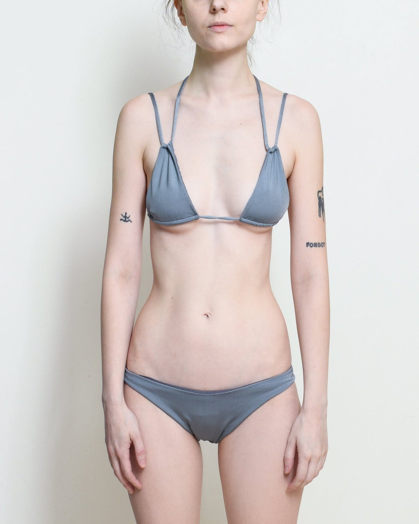 Slate Tiny Triangle Bikini Top