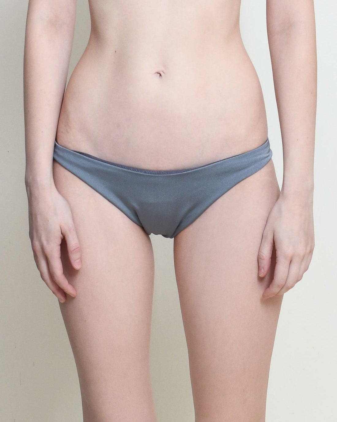 Slate Grey High Rise Bikini Bottoms