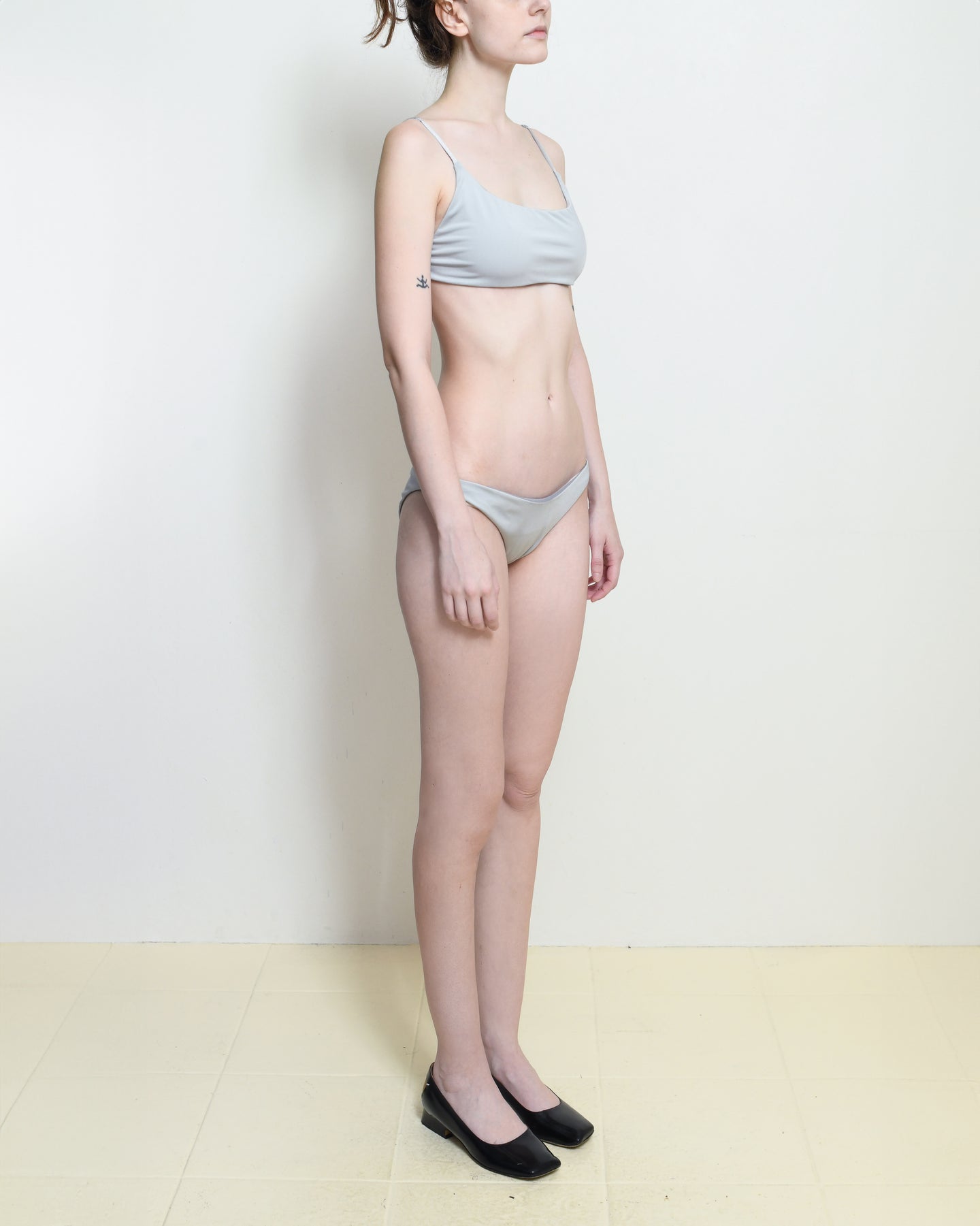 Mist Grey Bandeau Bikini Top