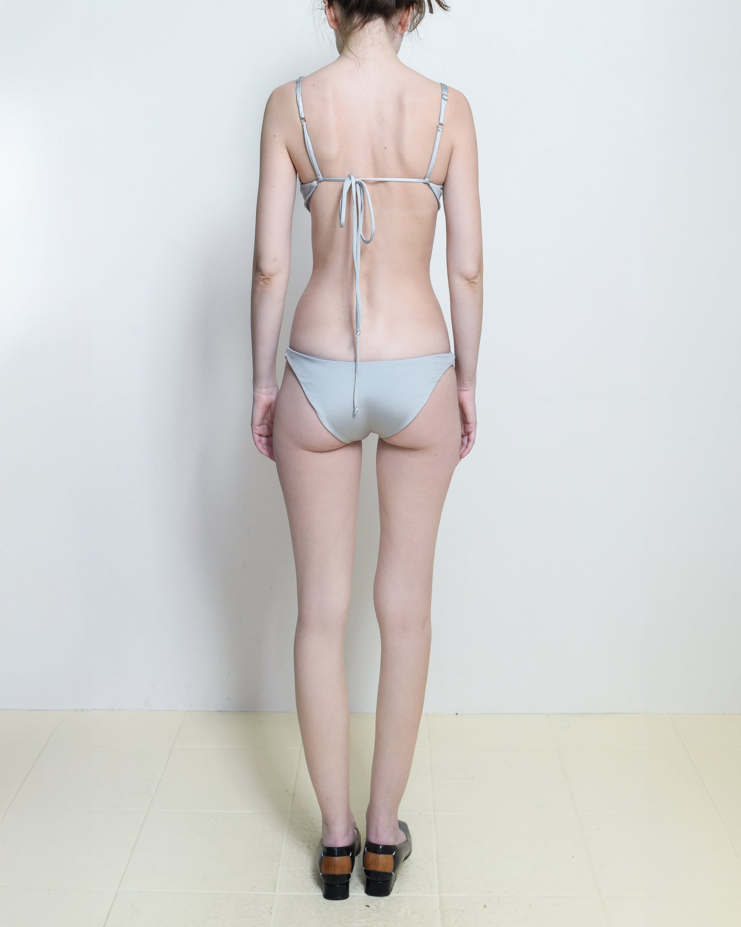 Mist Grey High Rise Bikini Bottoms