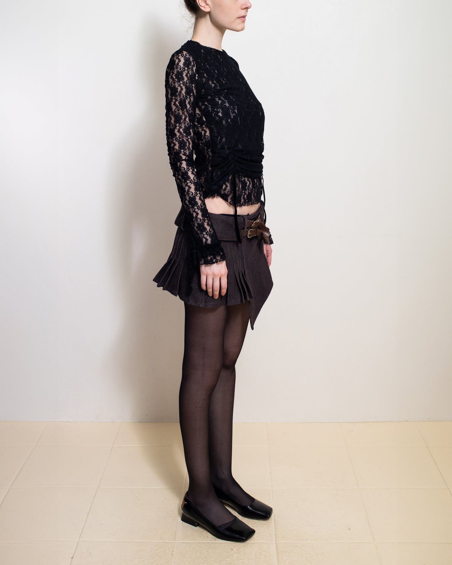 Black Baby Lace Top