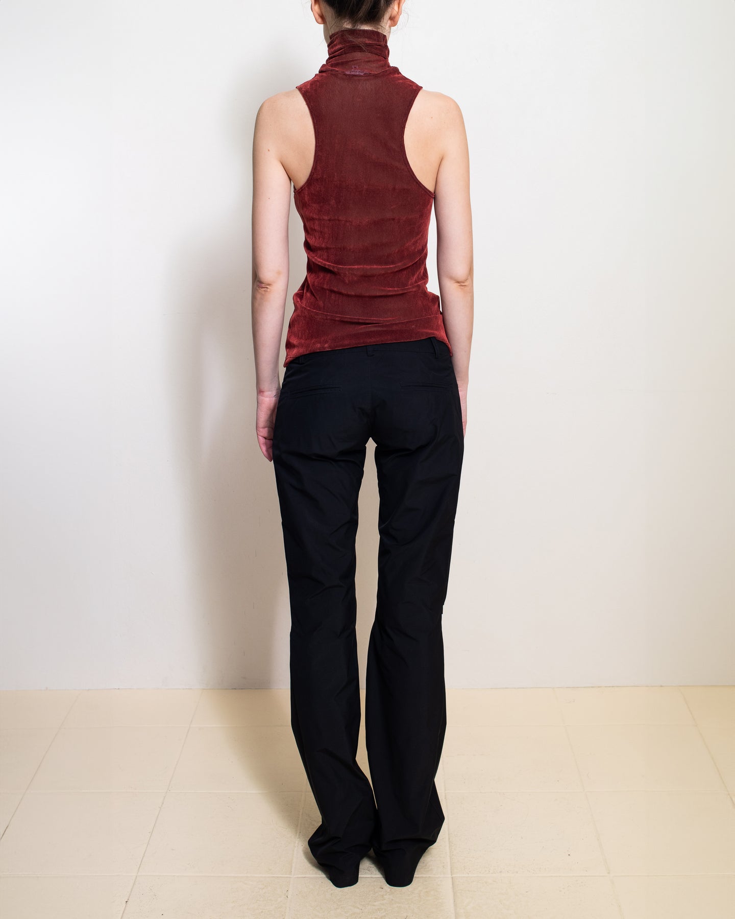 Brick Turtleneck Racerback Tank