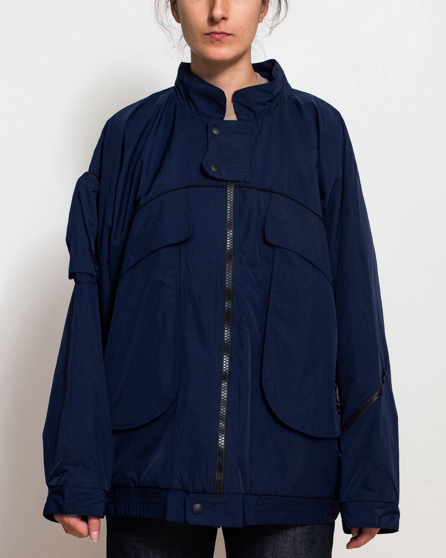 Navy Nylon Jacket