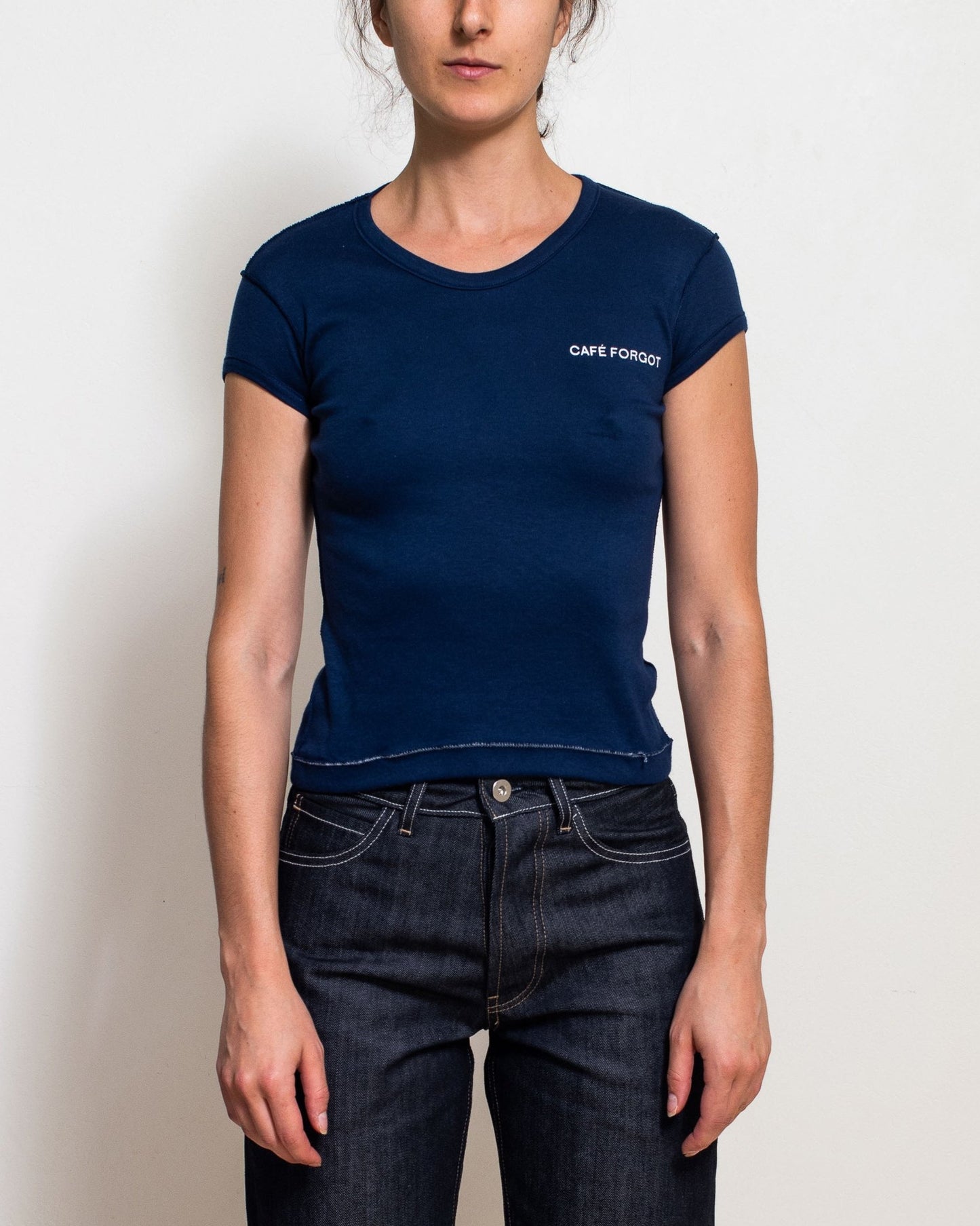 CF Navy Cap Sleeve Baby Tee