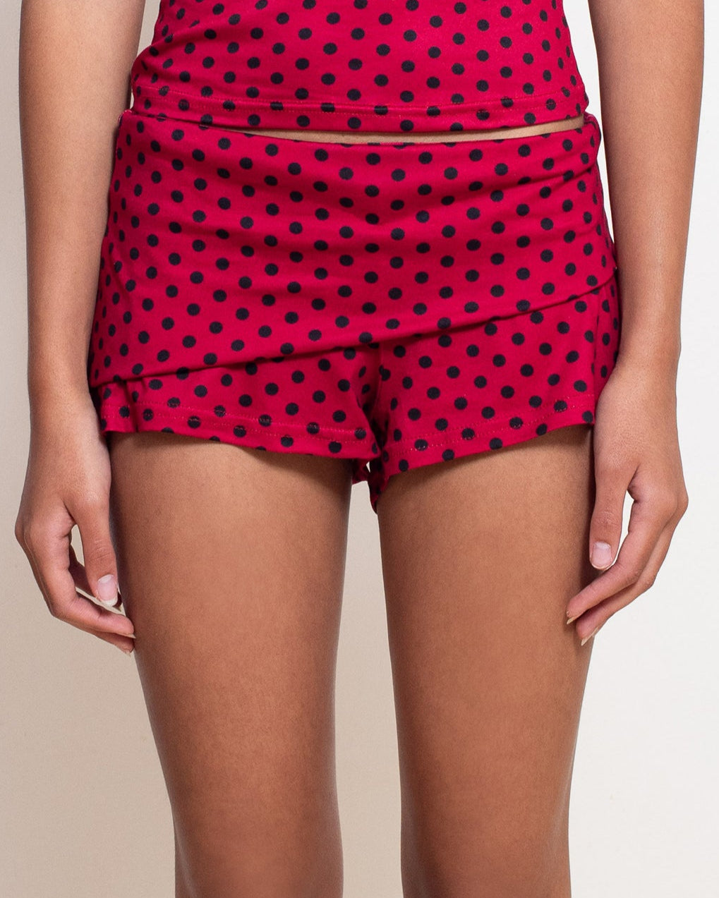 Red Polka Dot Thalia Shorts