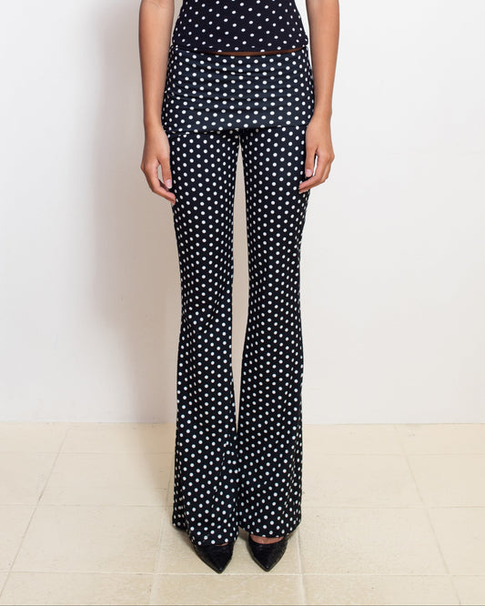 Black Polka Dot Thalia Pants