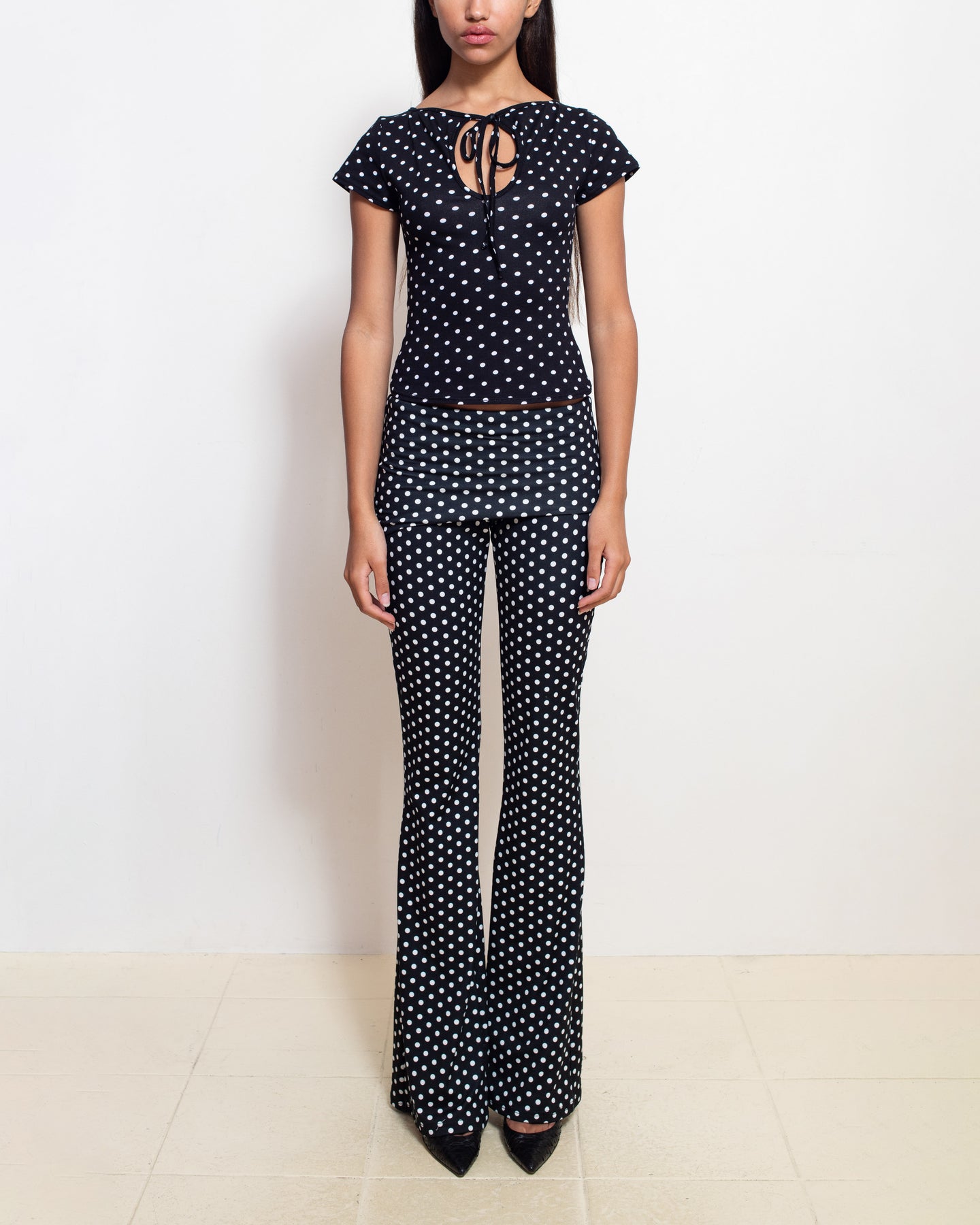 Black Polka Dot Thalia Pants