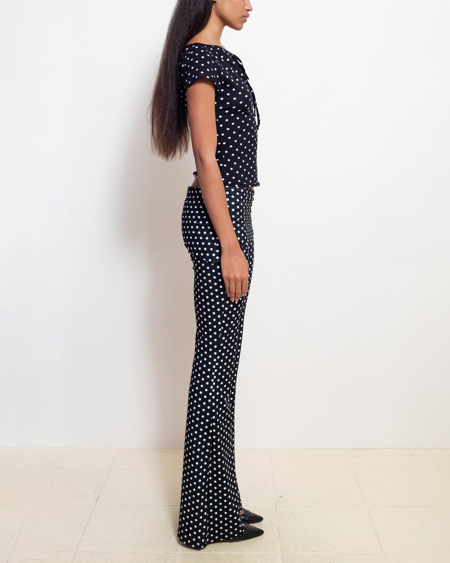 Black Polka Dot Thalia Pants
