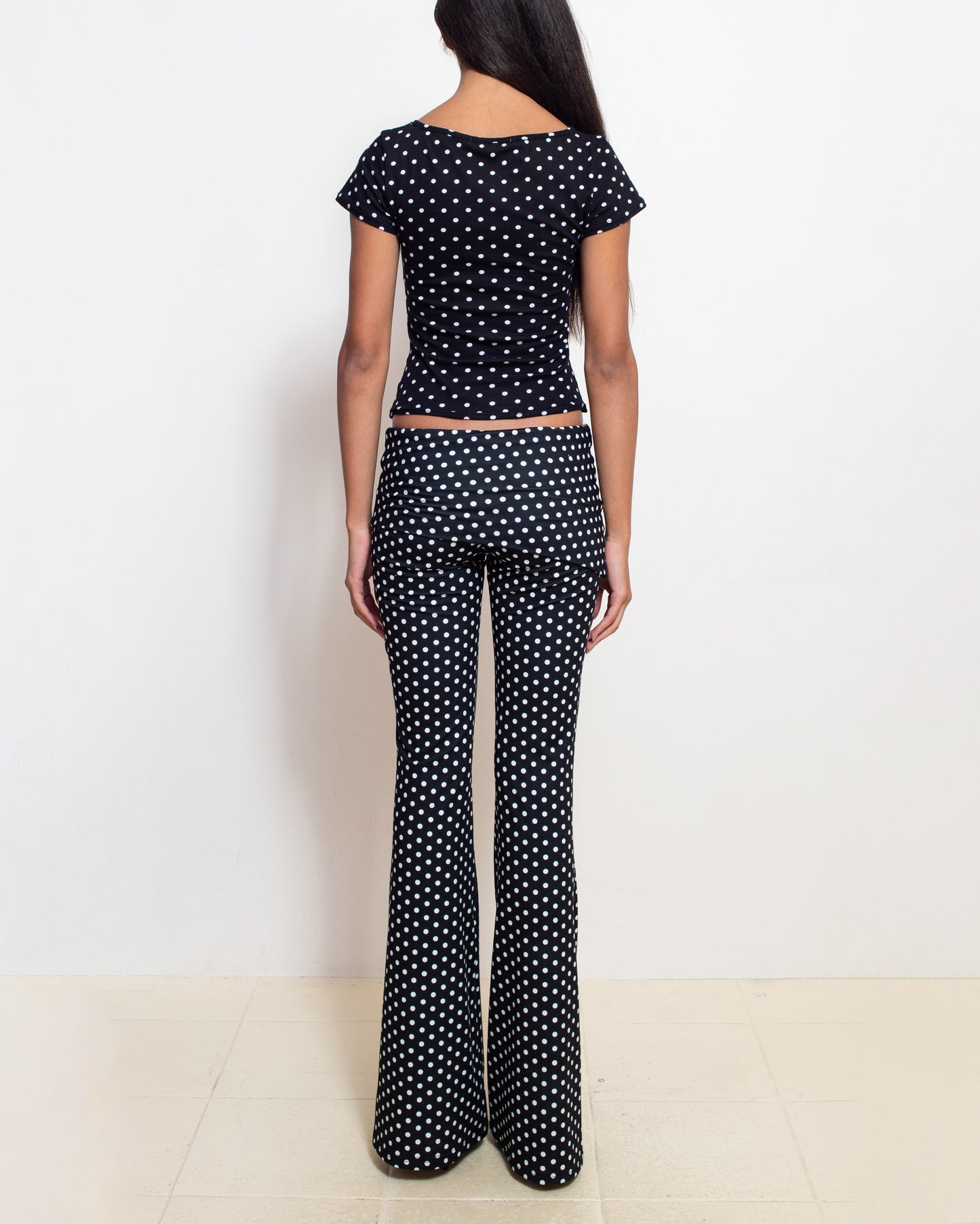 Black Polka Dot Thalia Pants