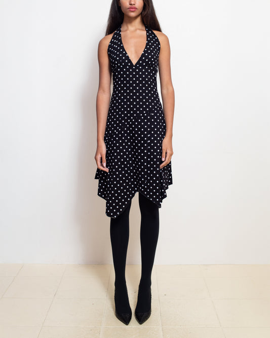 Black Polka Dot Aurora Dress
