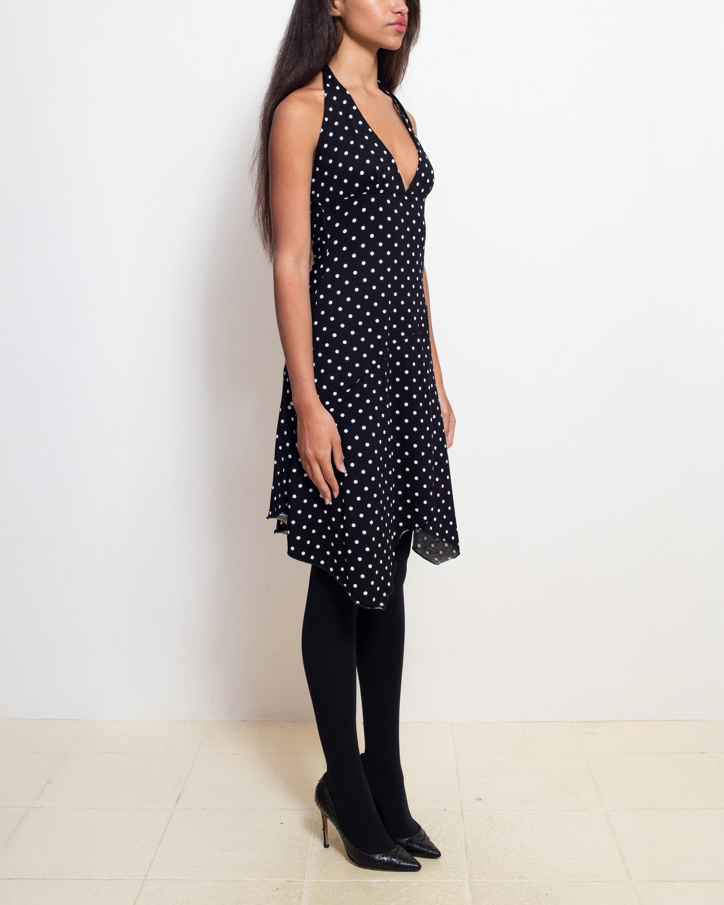 Black Polka Dot Aurora Dress