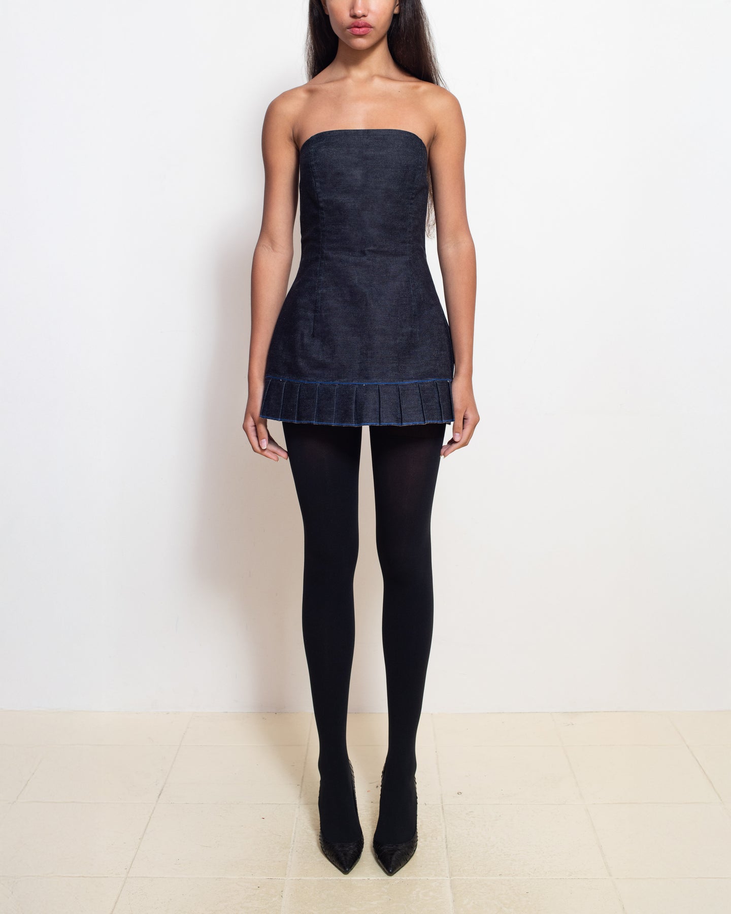 1793 Pleated Mini Dress