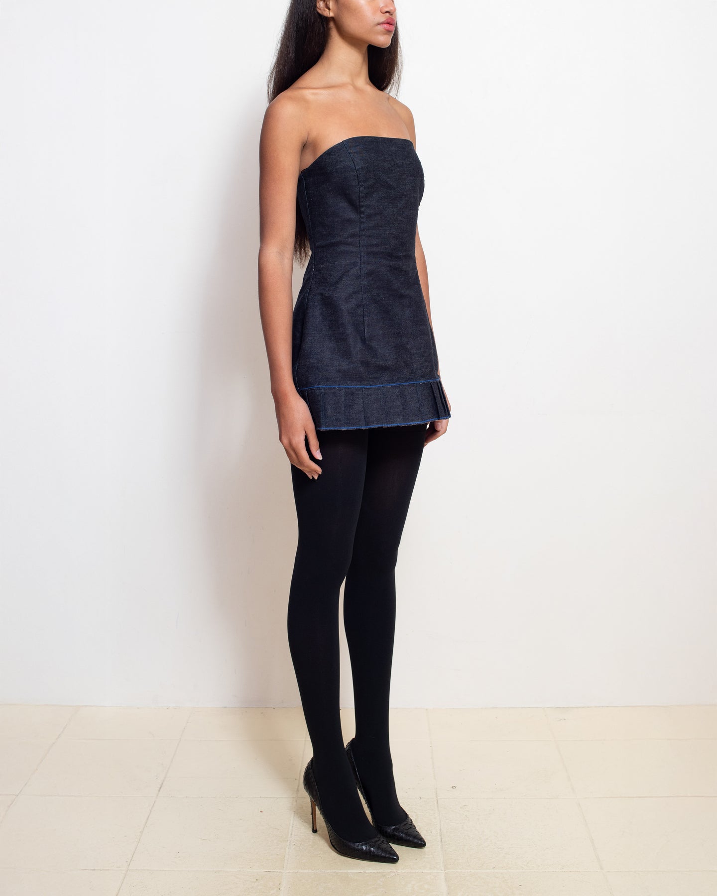 1793 Pleated Mini Dress