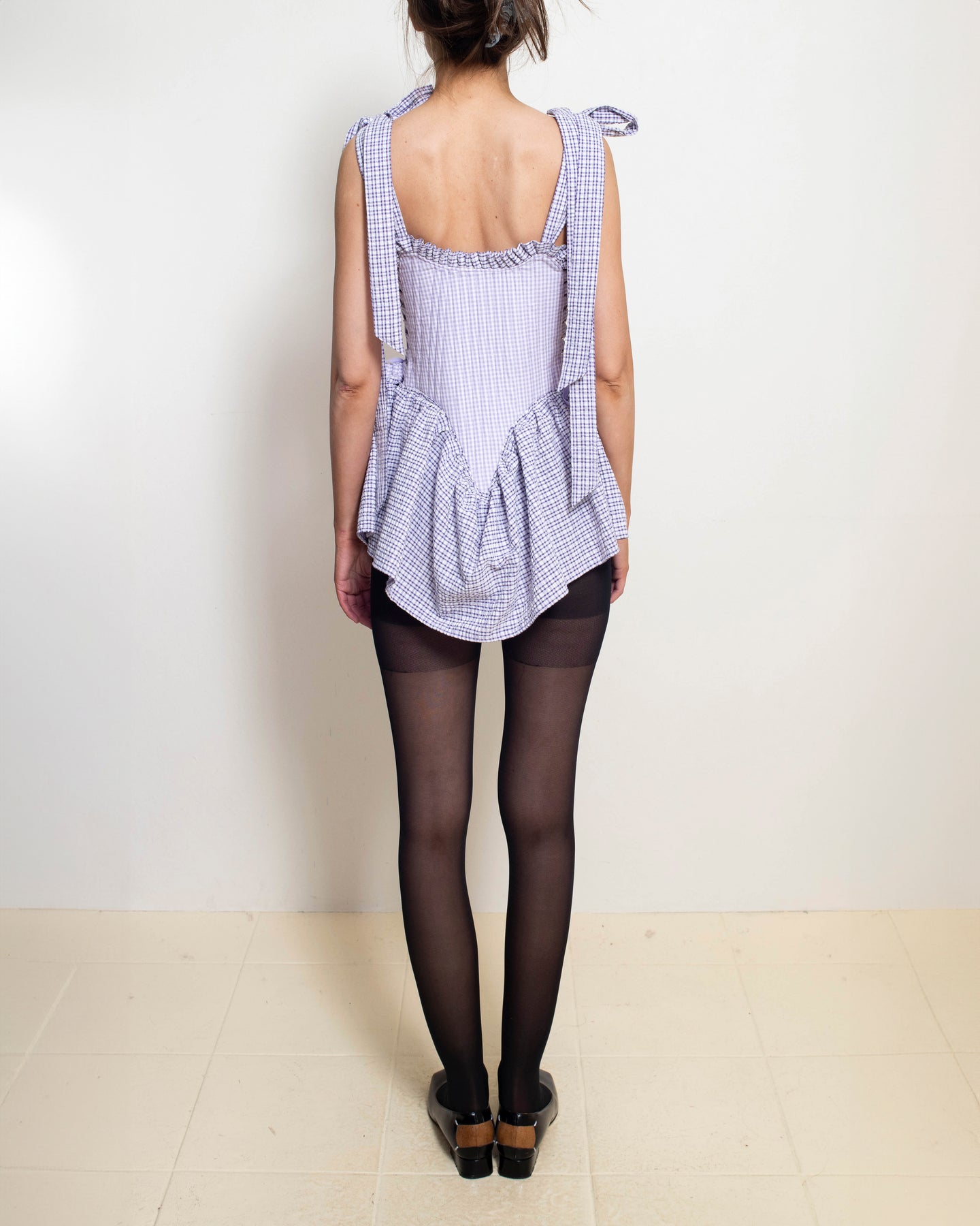 Lilac Bow Mini Mia Dress