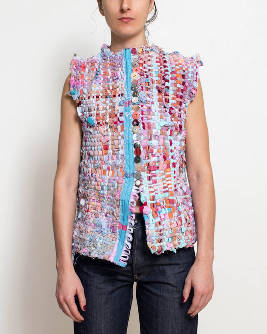 Na Na Fully Fashioned Woven Vest