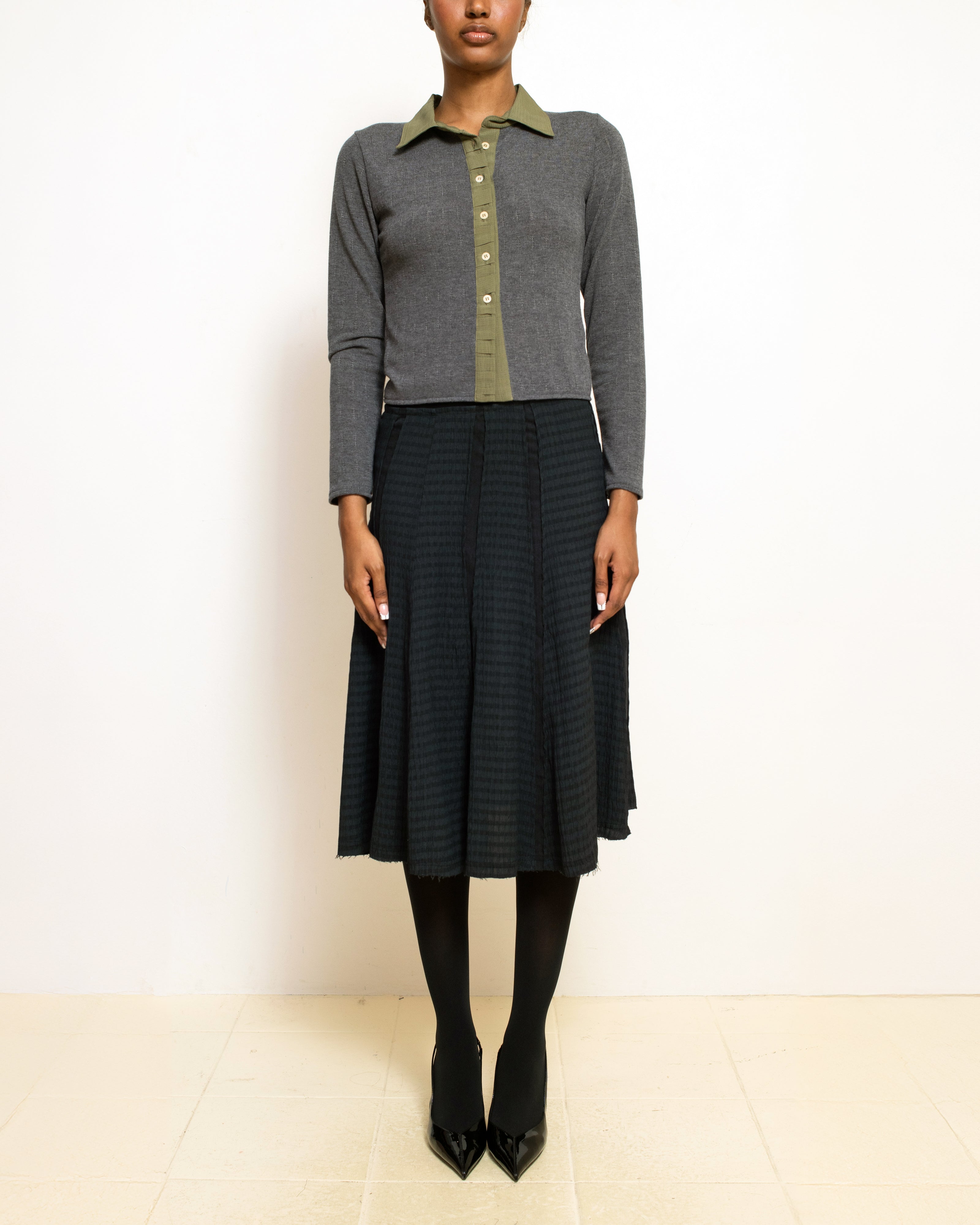 Contrast Cardigan