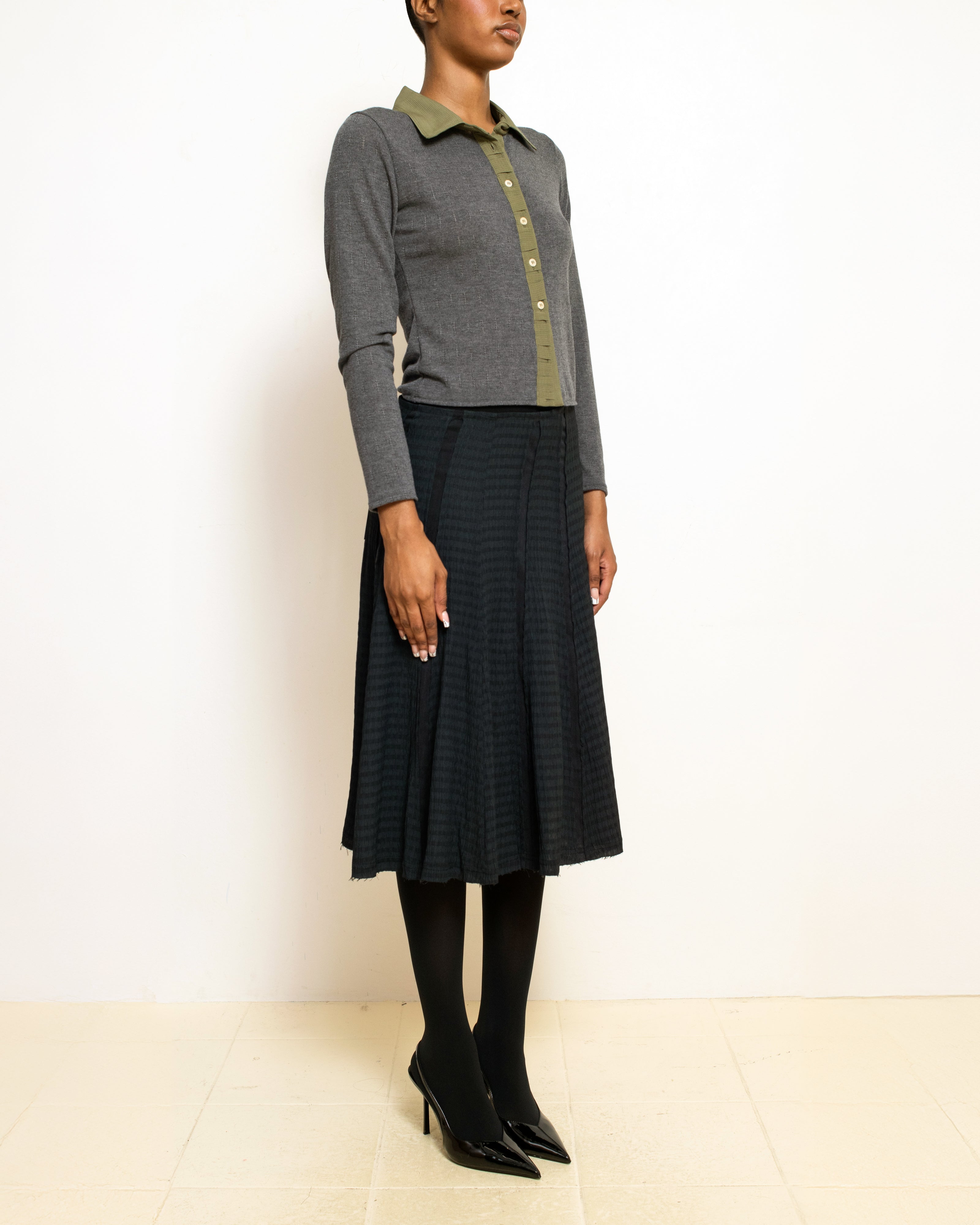 Contrast Cardigan