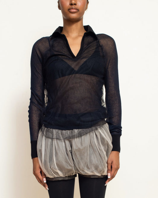 Black Double Layer Polo