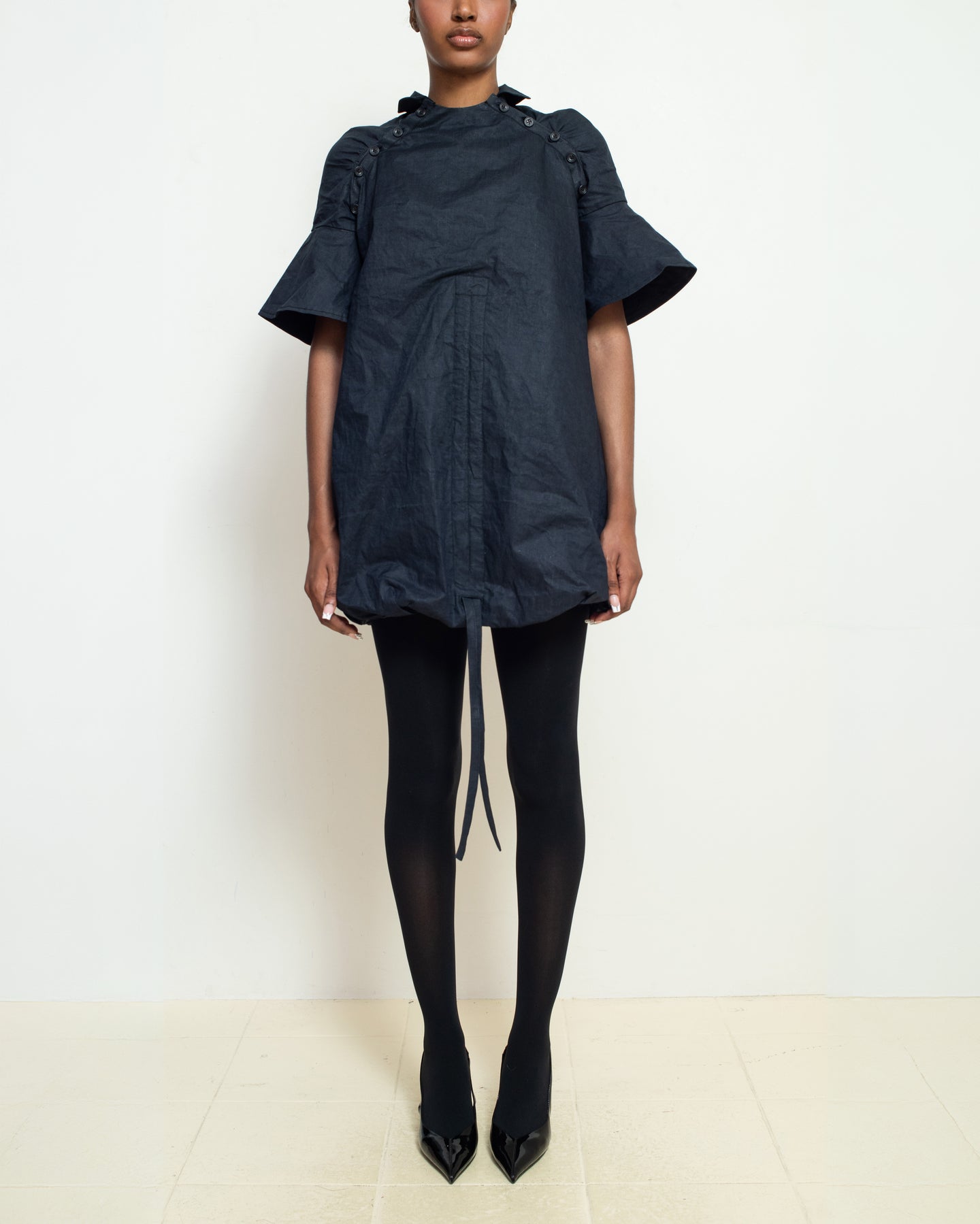 Waterproof Raglan Puff Dress