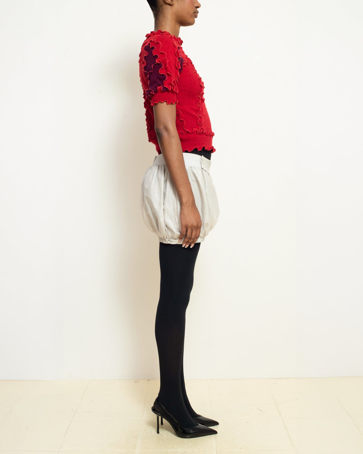 Red Shortsleeve Sweater