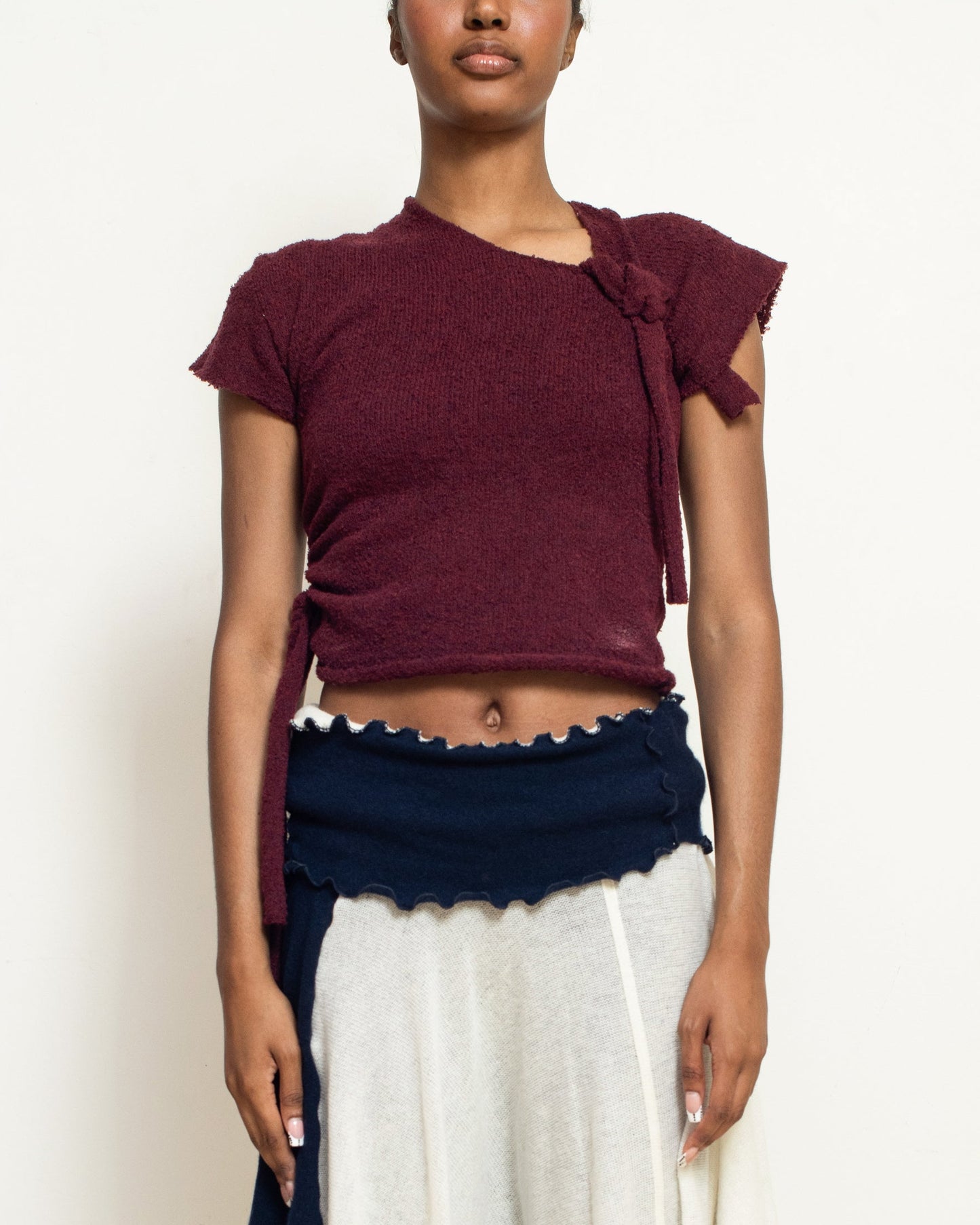 Knotted Boucle Shirt