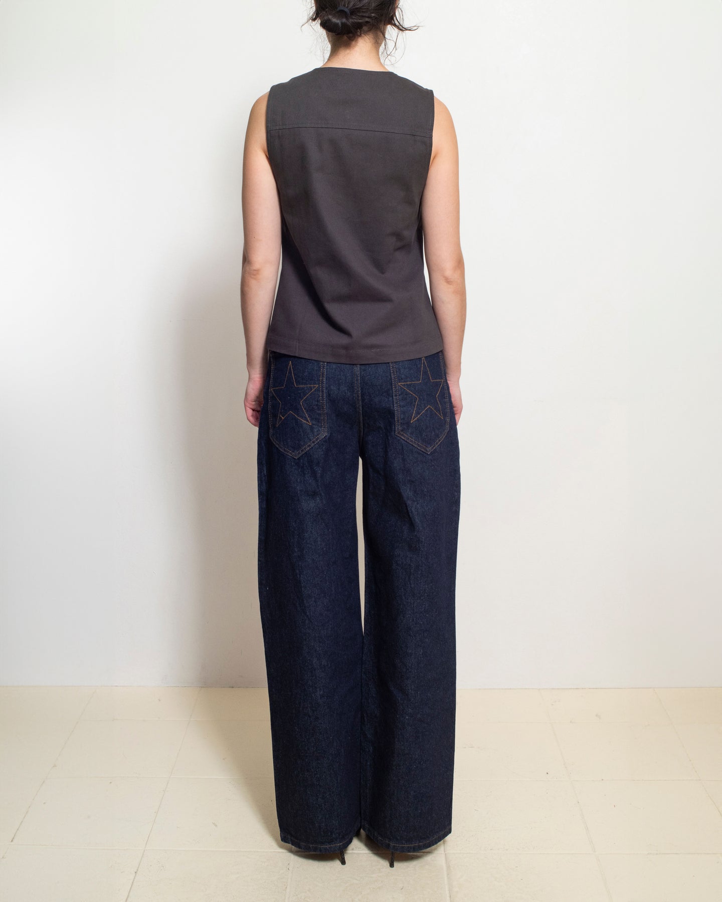 Indigo & Tobacco Baggy Jeans