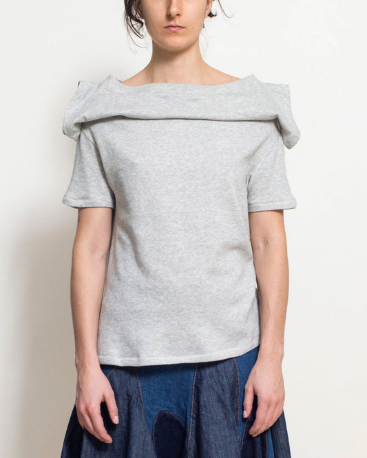 Double T-Shirt in Heather Grey