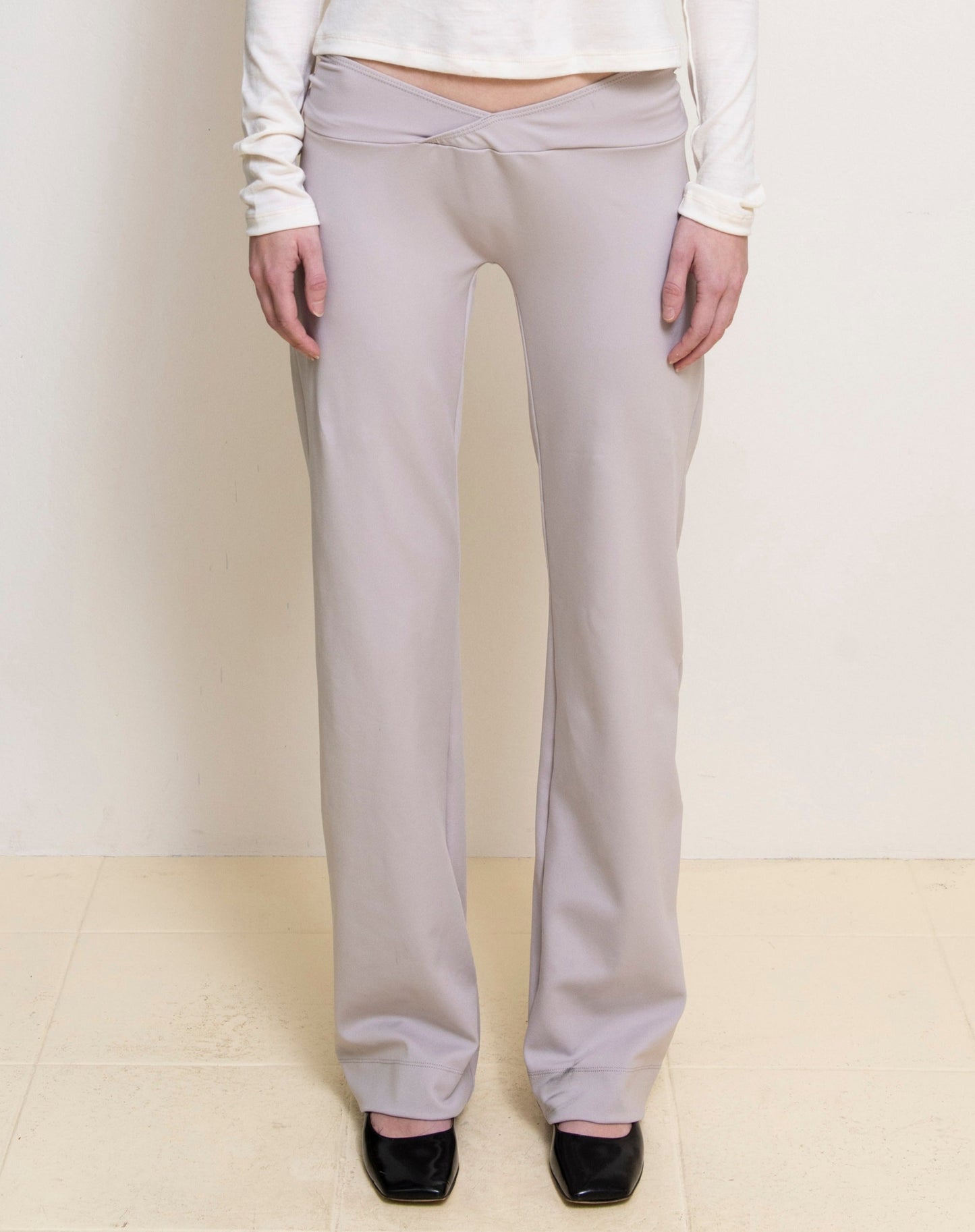all is a gentle spring - Dove Grey Stretch Trouser