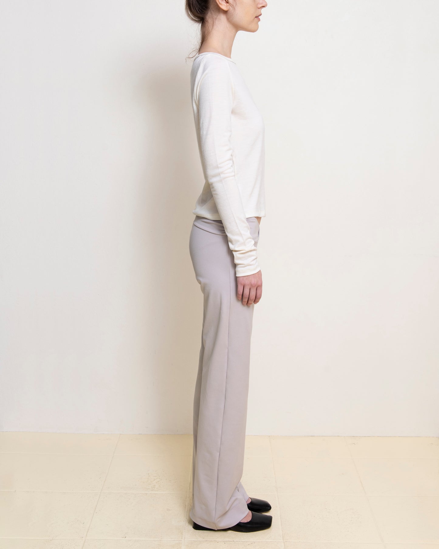 all is a gentle spring - Dove Grey Stretch Trouser