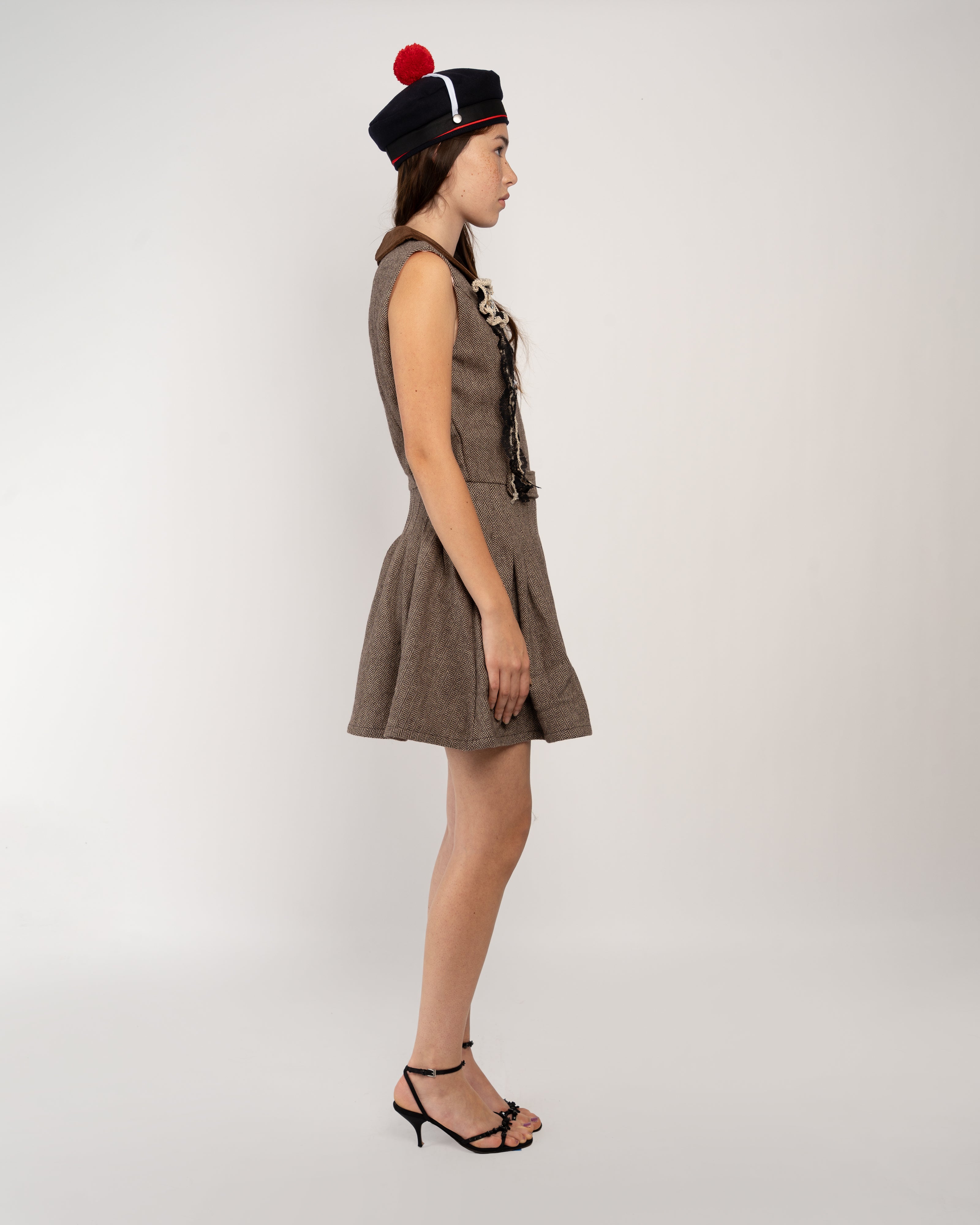 Brown Ecoliere Dress
