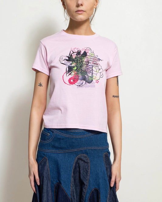 ASCII T-Shirt in Pink