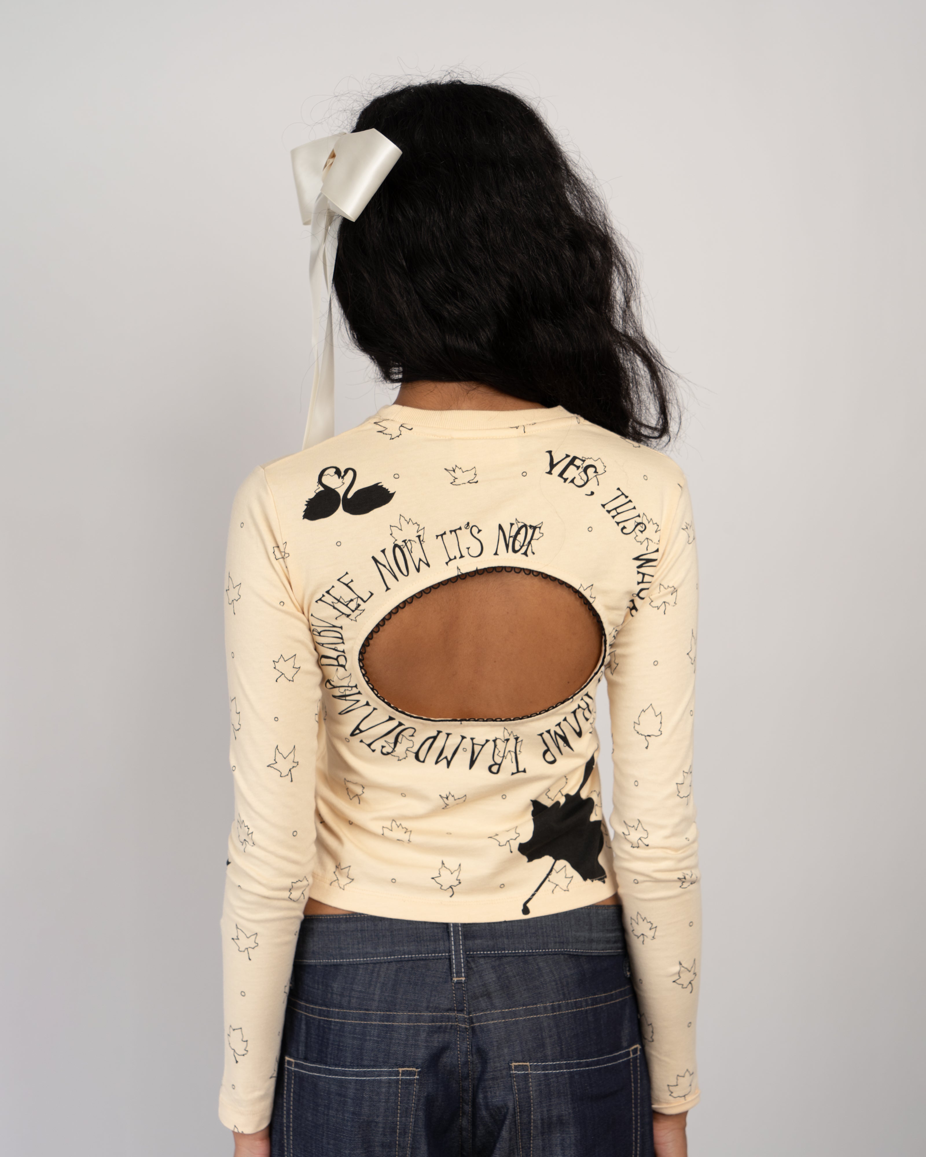 Logo Removal Long Sleeve in Beige